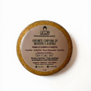 Sabonete corporal e Facial de enxofre e açafrão - 120gm